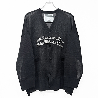 DAIRIKU [ "Letter" Skeleton Cardigan ] Skeleton Black