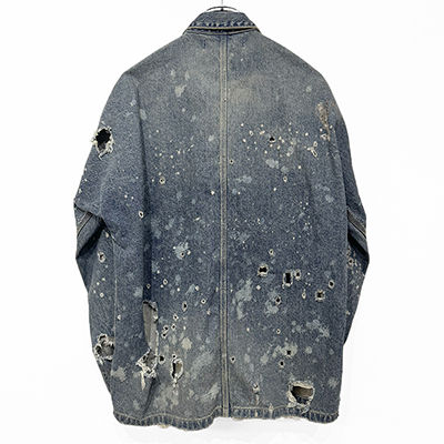 DAIRIKU [ "Damage" Denim Cover All ] Indigo