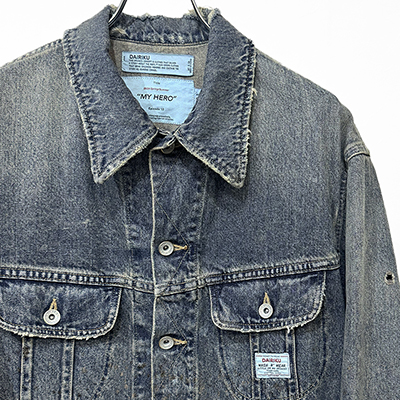 DAIRIKU [ "Damage" Denim Jacket ] Indigo