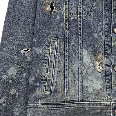 DAIRIKU [ "Damage" Denim Jacket ] Indigo