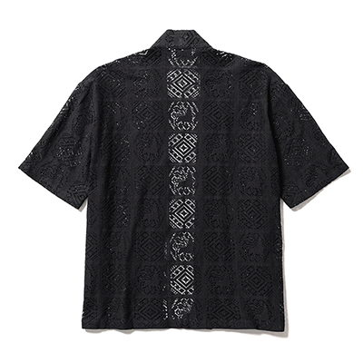 Sasquatchfabrix. [ JAH LION LACE HAORI ] BLACK