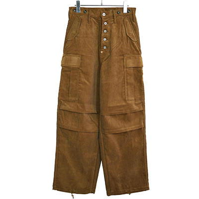 SUGARHILL [ CORDUROY ARMY CARGO PANTS ] BROWN