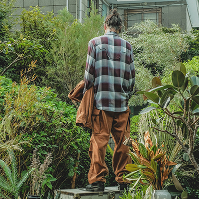 SUGARHILL [ CORDUROY ARMY CARGO PANTS ] BROWN