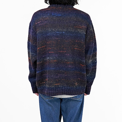 URU [ CREW NECK KNIT ] B.NAVY