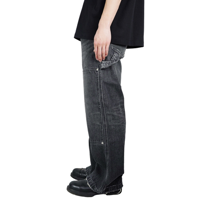 DAIRIKU [ "Painter" Denim Pants ] Black