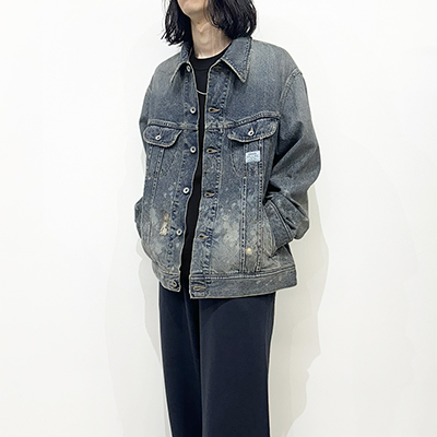 DAIRIKU [ "Damage" Denim Jacket ] Indigo