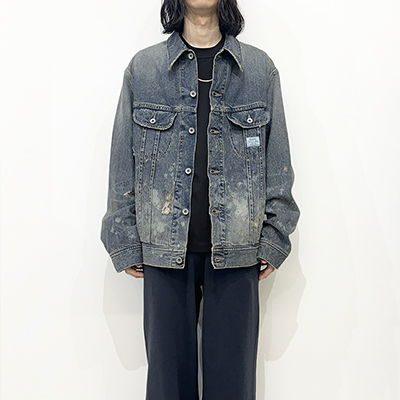 DAIRIKU [ "Damage" Denim Jacket ] Indigo