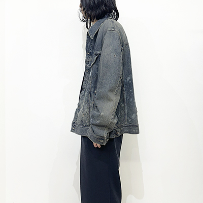 DAIRIKU [ "Damage" Denim Jacket ] Indigo