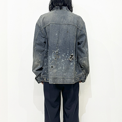 DAIRIKU [ "Damage" Denim Jacket ] Indigo