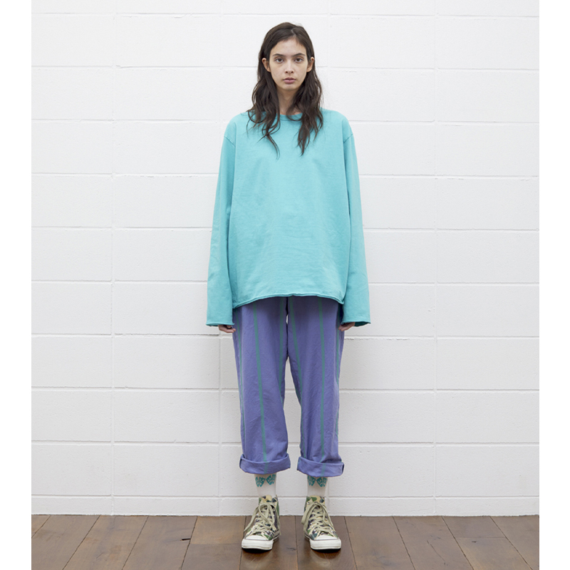 UNUSED [ UW0965 (Stripe pants) ] BLUE×GREEN | ロイド・エフ
