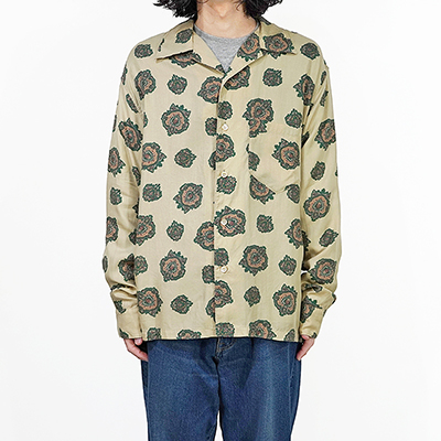 UNUSED [ US2340 (Emblem pattern shirt) ] BEIGE