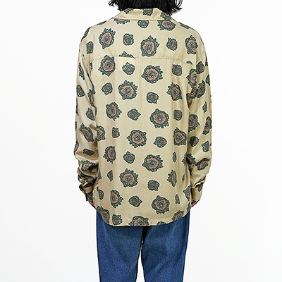 UNUSED [ US2340 (Emblem pattern shirt) ] BEIGE