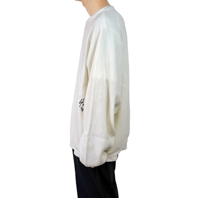 ESSAY [ RUSSEL MESH SWEATER (TS-1) ] WHITE | ロイド・エフ