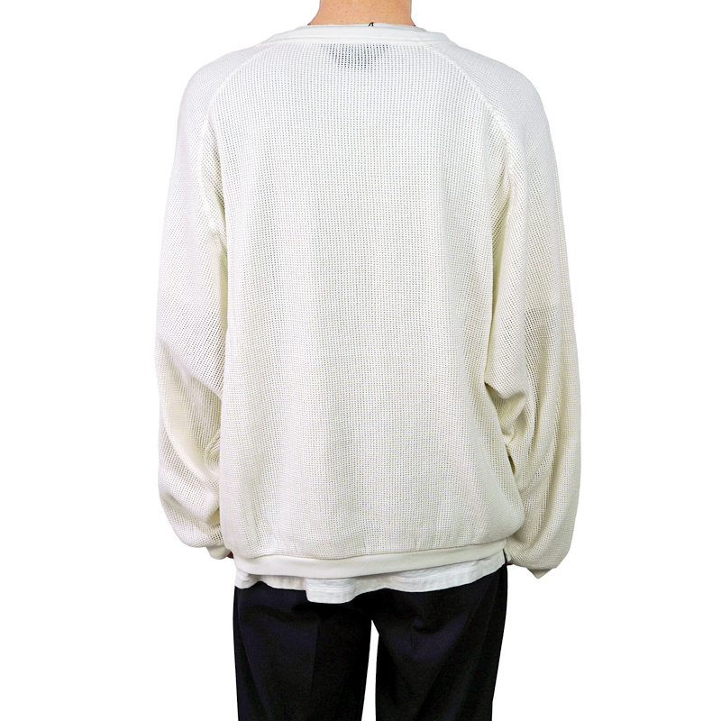 ESSAY [ RUSSEL MESH SWEATER (TS-1) ] WHITE | ロイド・エフ