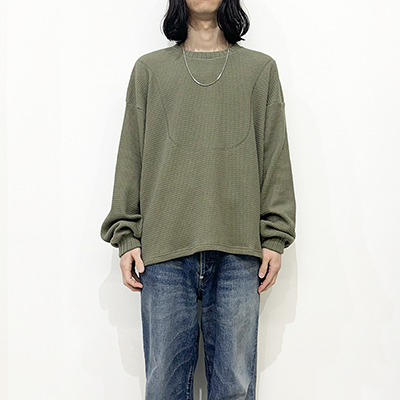 refomed [ AZEAMI THERMAL TEE ] KHAKI