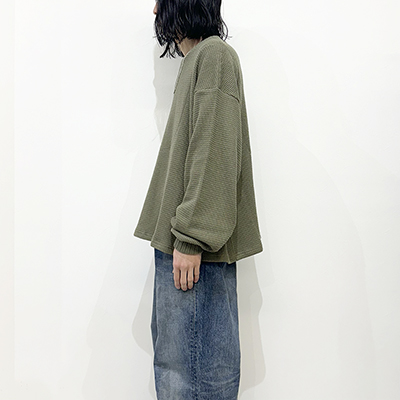 refomed [ AZEAMI THERMAL TEE ] KHAKI