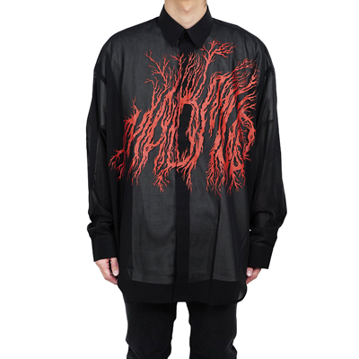 JOHN LAWRENCE SULLIVAN [ "MAD MUD" SHIRT ] BLACK