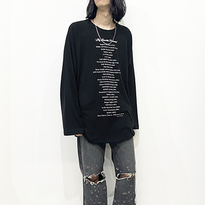 DAIRIKU [ "My Favorite Movies" Big Raglan Tee ] Black