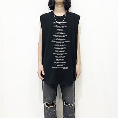 DAIRIKU [ "My Favorite Movies" Big Nosleeve Tee ] Black