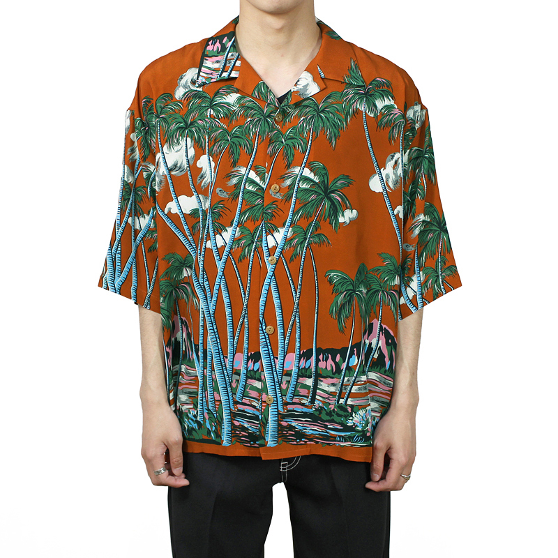 DAIRIKU Aloha shirt Black 20ss ダイリク アロハ