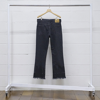 UNUSED [ UW1134 (14oz denim five pockets pants) ] BLACK