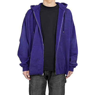 DAIRIKU [ "BoymeetsGirl" Zip Up Hoodie ] Purple