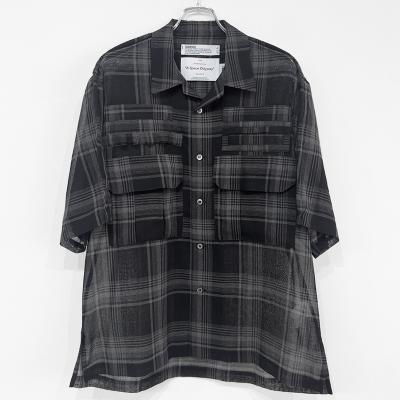 DAIRIKU [ "Astronaut" Check H-S Shirt ] Black&Grey