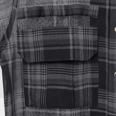 DAIRIKU [ "Astronaut" Check H-S Shirt ] Black&Grey