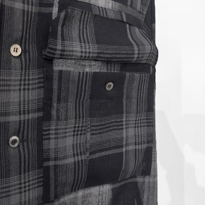 DAIRIKU [ "Astronaut" Check H-S Shirt ] Black&Grey