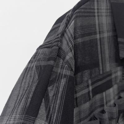 DAIRIKU [ "Astronaut" Check H-S Shirt ] Black&Grey