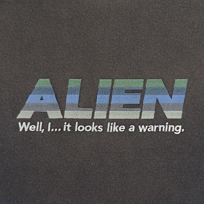 DAIRIKU [ "Alien" Vintage Wash H-S Tee ] Vintage Navy
