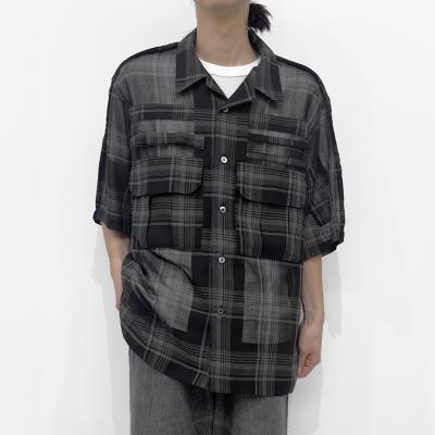 DAIRIKU [ "Astronaut" Check H-S Shirt ] Black&Grey