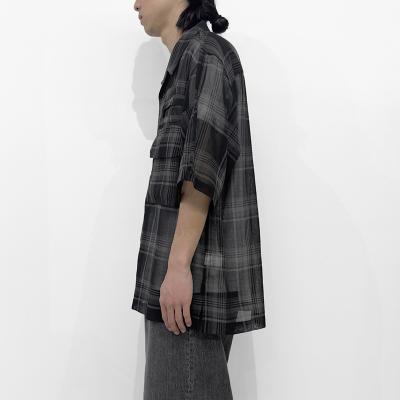 DAIRIKU [ "Astronaut" Check H-S Shirt ] Black&Grey