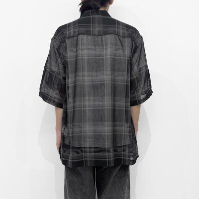 DAIRIKU [ "Astronaut" Check H-S Shirt ] Black&Grey