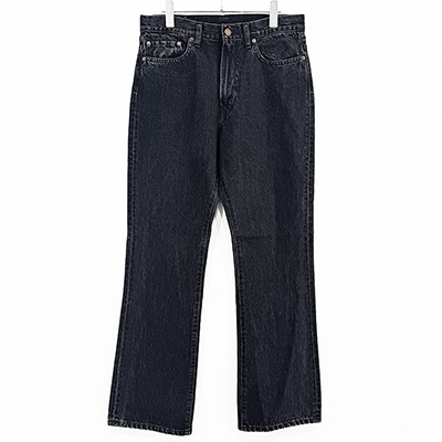 UNUSED [ UW1128 (14oz denim five pockets pants) ] BLACK