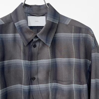 SUGARHILL [ OMBRE PLAID STAGGER SHIRTS ] DARK PURPLE