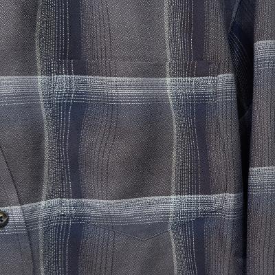 SUGARHILL [ OMBRE PLAID STAGGER SHIRTS ] DARK PURPLE