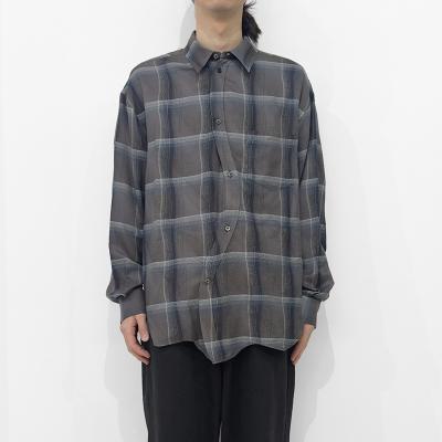 SUGARHILL [ OMBRE PLAID STAGGER SHIRTS ] DARK PURPLE