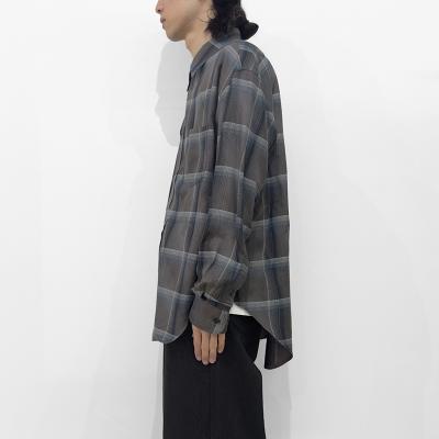SUGARHILL [ OMBRE PLAID STAGGER SHIRTS ] DARK PURPLE