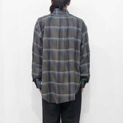 SUGARHILL [ OMBRE PLAID STAGGER SHIRTS ] DARK PURPLE