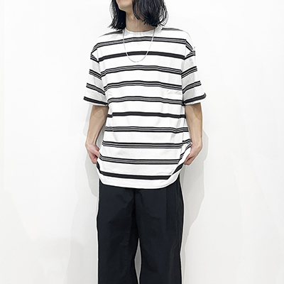 UNUSED [ US2431 (Border short sleeve T-shirt) ]