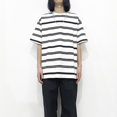 UNUSED [ US2431 (Border short sleeve T-shirt) ]