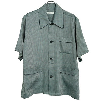 MATSUFUJI [ Dobby Weave Short Sleeve Shirt ] GREEN | ロイド・エフ