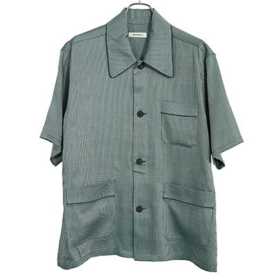 MATSUFUJI [ Dobby Weave Short Sleeve Shirt ] GREEN