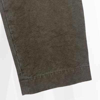 URU [ COTTON CANVAS STRAIGHT PANTS ] L.BROWN