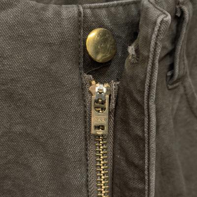 URU [ COTTON CANVAS STRAIGHT PANTS ] L.BROWN