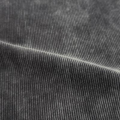 URU [ COTTON POLYESTER CORDUROY 2 TUCK PANTS ] F.BLACK