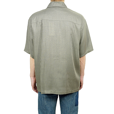 MATSUFUJI [ Dobby Weave Short Sleeve Shirt ] BEIGE