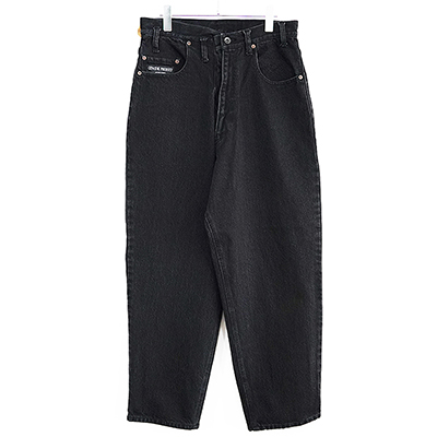 ESSAY [ BAGGY TUCKED JEANS (P-2) ] BLACK DENIM