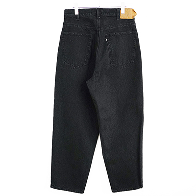 ESSAY [ BAGGY TUCKED JEANS (P-2) ] BLACK DENIM